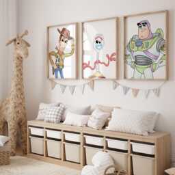 Toy-Inspired Nursery Prints - Set Of 12, Playroom Wall Art, Printed Or Framed - thumbnail 3