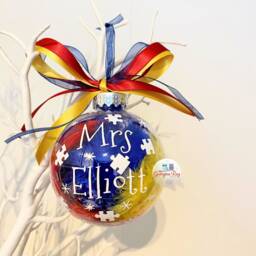 Teacher Christmas Bauble, Ornament, Personalised Gift, Thank You Gift For Teacher, Gift - thumbnail 3