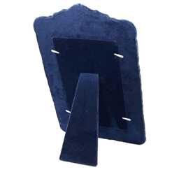 Classic Mirror Victorian Style 925 Sterling Silver English Hallmarks With Blue Velvet Back By Jewelaridesigns - thumbnail 2