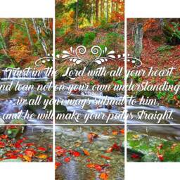 Proverbs 35-6 #41 Niv Trust in The Lord Bible Verse Canvas - Christian Scripture Religious Wall Art Home Decor Paintings - thumbnail 3