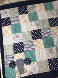 Baby Blanket/Crawling Blanket Patchwork Elephant Krd3080 - thumbnail 1