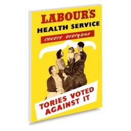 Reprint Of A 1948 British Labour Party Political Poster About The Nhs - thumbnail 2