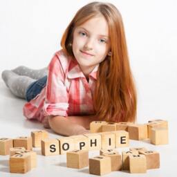 Personalized Wood Name Blocks - Alphabet Building Blocks, Eco Friendly Toys, Children Wooden Toys - thumbnail 4