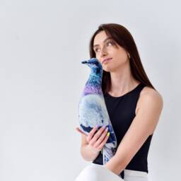 Pigeon Toy Pillow Plush For New Home Decor, Dove Pillow Funny & Crazy Bird Animal Velvet Plushie Kids Room Or Nursery - thumbnail 2