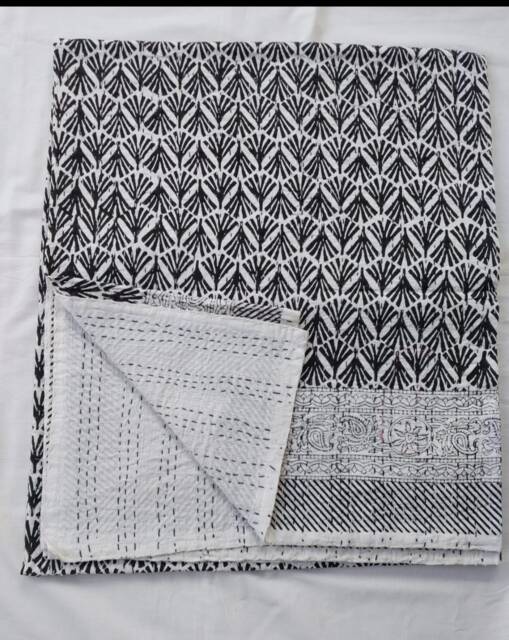 Quilt Beautiful Decorative Indian Throw Handmade New Kantha Quilt Gudri Blanket, Bedspread Size Multi