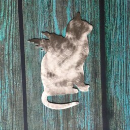 Kitty Kitty, Cat Angel Christmas Tree Topper, Holiday Decoration, Wreath Decor, Wall Art, Plant Stake Or Pet Memorial, Guardian - thumbnail 2