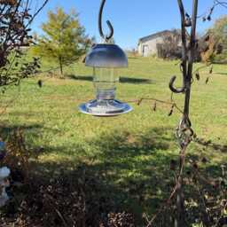 Hanging Bird Feeder Home Crafted Mason Jars Glassware, Stoneware & Pottery Delightful Feeder #1189 - thumbnail 2