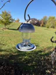Hanging Bird Feeder Home Crafted Mason Jars Glassware, Stoneware & Pottery Delightful Feeder #1189
