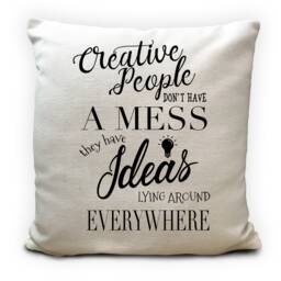Inspirational Creative Artists Cushion Pillow Cover, Ideas Everywhere Vintage House Warming Gift, Home Decor 16 - thumbnail 1