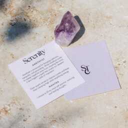 Iridescent Libra Zodiac Candle With Crystals Egyptian Amber Scent - thumbnail 4