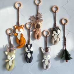 Woodland Forest Baby Toy Collection - 7 Pieces - thumbnail 1