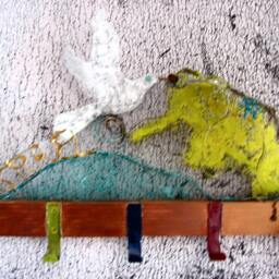Noah's Ark Rack Jerusalem Judaica Israel Ooak - thumbnail 2