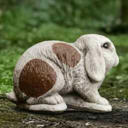 Outdoor Bunny Statue Concrete Rabbit Sculpture Cement Animal Figurine Stone Decoration Handmade Ornament Bunny Lover Gift - thumbnail 4