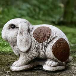 Outdoor Bunny Statue Concrete Rabbit Sculpture Cement Animal Figurine Stone Decoration Handmade Ornament Bunny Lover Gift - thumbnail 3