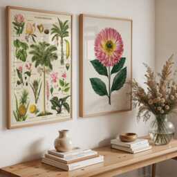 Vintage Tropical Plants Botanical Chart - Antique Plant Illustration Poster - thumbnail 3