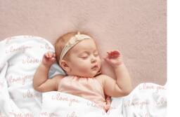 I Love You Baby Blanket For Shower Gift Custom Birthday Mom To Be Coming Home Swaddle Hospital - thumbnail 1