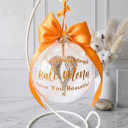 Personalised Memorial Keepsake Dad Ornament For Parents, Custom Sympathy Gift Loss Of Gift, Loved One Memory - thumbnail 4