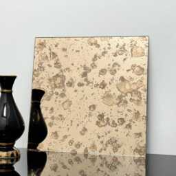 Splash Bronze Antique Mirror Tiles Handcrafted Aged Patina - thumbnail 2