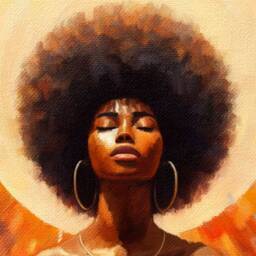 Black Girl Magic Art Print African American Woman Abstract Portrait - thumbnail 2