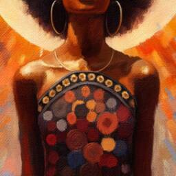Black Girl Magic Art Print African American Woman Abstract Portrait - thumbnail 3