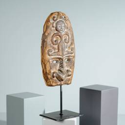 Mask Of Timor, Wall Decoration, On Stand, Sculpture, Handmade Gift, Traditional Art, Figurine, Office Decor, Unique Birthday Gift - thumbnail 3