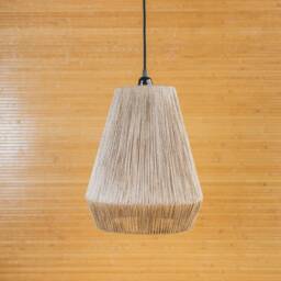 Modern Macrame Ceiling Lamp Shade, Hygge Decor - thumbnail 2