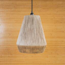 Modern Macrame Ceiling Lamp Shade, Hygge Decor - thumbnail 3