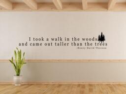 Henry David Thoreau Quote - Wall Art - Nature Quote Decal - Woods Thoreau - Forest Rewilding