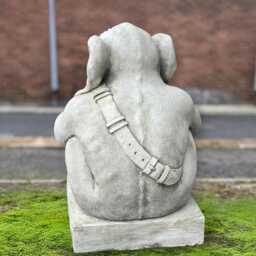 Stone Guardian Gargoyle Statue Concrete Goblin Ornament Gothic Creature Cement Sculpture Mythical Garden Lovers Gift - thumbnail 3