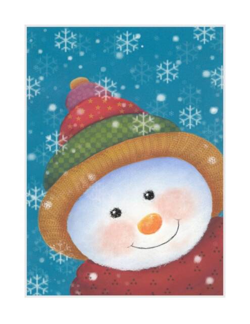 Snowman Art Print, Cute Christmas For Wall D??cor, Snowmen Print - image 1