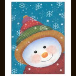 Snowman Art Print, Cute Christmas For Wall D??cor, Snowmen Print - thumbnail 2