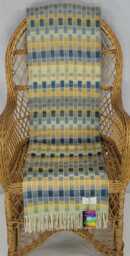 Calzeat Made in Scotland Jacquard Woven Rainbow Block Throw - thumbnail 1