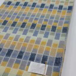 Calzeat Made in Scotland Jacquard Woven Rainbow Block Throw - thumbnail 3