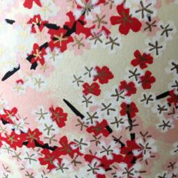 Lampshade - 30 cm X 21 Made With Hand Printed Japanese Chiyogami Paper - thumbnail 3
