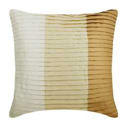 "Designer Beige Bed Pillow Cover 24""x24""/26""x26" - thumbnail 1