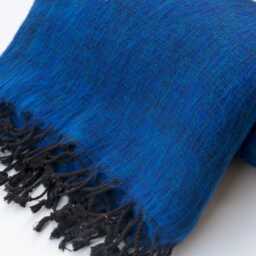 Hand-Loomed Yak Wool Blanket Large Travel Shawl, Nepal - thumbnail 3