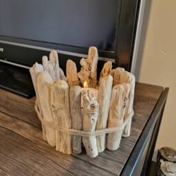 Driftwood Candle Holder - thumbnail 2