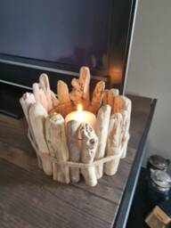 Driftwood Candle Holder - thumbnail 1