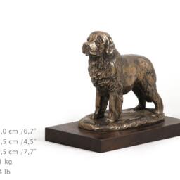 Newfoundland, Dog Wooden Base Statue, Limited Edition, Artdog - thumbnail 3