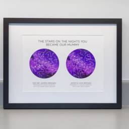 Personalized Star Map Print, New Parent Gift, Fine Art Archival Paper - thumbnail 3