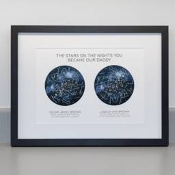 Personalized Star Map Print, New Parent Gift, Fine Art Archival Paper - thumbnail 2