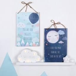 Nursery/Bedroom Wall Sign - 3 Designs To Choose From, Decor, Girls Bedroom Boys Nursery Playroom Decor - thumbnail 2