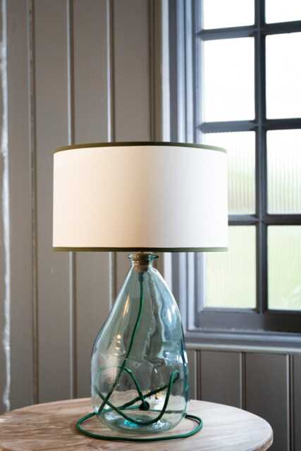 Simplicity Recycled Glass Lamp 42cm - image 1
