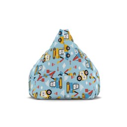Construction Trucks/Diggers Bean Bag Kids Bean Bag Chair Cover Vehicles - thumbnail 2