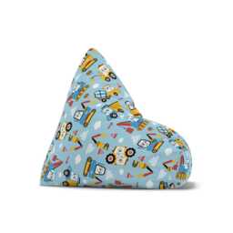 Construction Trucks/Diggers Bean Bag Kids Bean Bag Chair Cover Vehicles - thumbnail 4