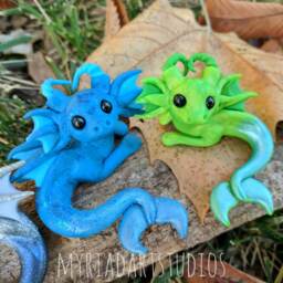 Made To Order Custom Merdragons - Polymer Clay Sculpture - thumbnail 2