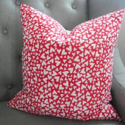 Anniversary.pillow Cover.slipcovers. Pillow Covers.toss Pillow.throw Pillows.home Decor.accents.red.hearts.sofa Cushions.cushion Covers - thumbnail 3