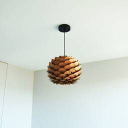 30cm Designer Wooden Pendant Light - thumbnail 2