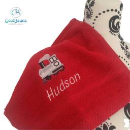 Train Towel - Personalised Face Cloth/Hand Bath - thumbnail 2