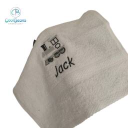 Train Towel - Personalised Face Cloth/Hand Bath - thumbnail 3